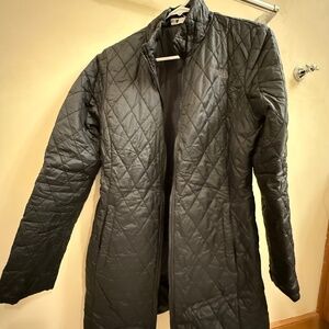 North face quilted long coatliner